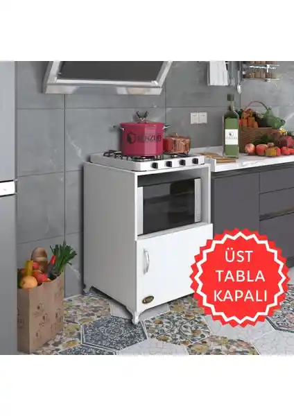Kenz Life Kenzlife Ocak Dolabı Revbahar Byz Modern ve Kullanışlı Mutfak Çözümü 85x60x56 cm