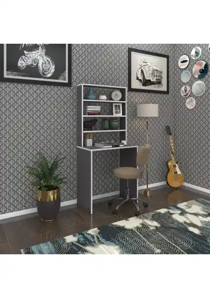 Kenzlife Hamilton70 Gri Ofis Çalışma Masası Modern ve İşlevsel Tasarım