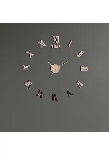 Kepler Design Dekoratif Modern Aynalı Duvar Saati 120 cm Çapında Şık ve Kolay Kurulum