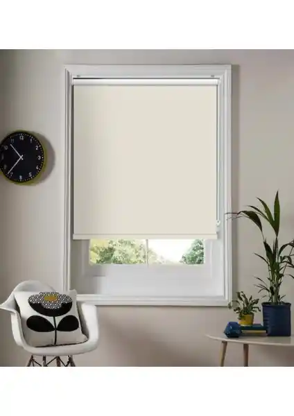 Kidmex İthal Bambu Krem Stor Perde: Şık ve Dayanıklı Modern İç Mekan Perdesi