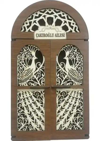 Kişiye Özel Tavus Kuşu Modeli MDF Duvar Askısı Dekoratif ve Çok Yönlü Kullanım İçin