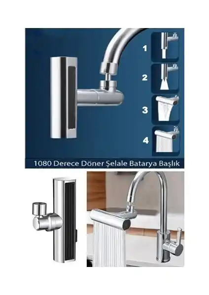 Kitchen Live Krom Tasarruflu 4 Modlu Şelale Ayarlanabilir Musluk Başlığı Özellikleri ve Kullanım Avantajları