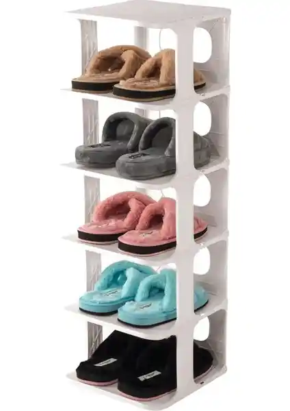 Kitchen Trend Çok Katmanlı Krem Lüx Ayakkabı Düzenleyici Evde Şıklık ve Düzen Sağlar