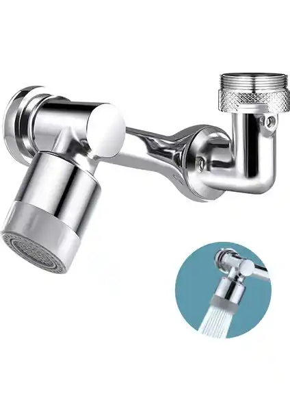 KKmoon 1080 Derece Dönebilen Musluk Genişletici Pratik ve Dayanıklı Tasarım