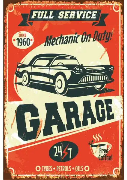 Klasik Otomobil ve Vintage Dekorasyon İçin Dayanıklı Ahşap Poster Önerisi