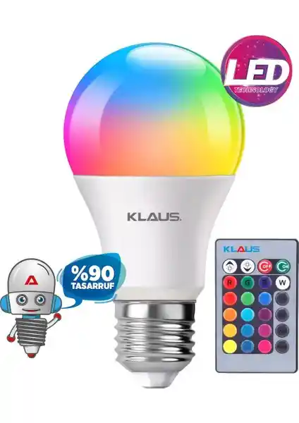 Klaus Renk Değiştirebilen Uzaktan Kumandalı LED Lamba Özellikleri ve Kullanım Alanları