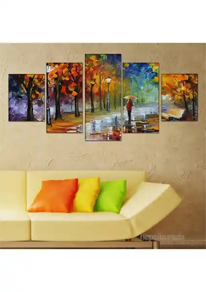 Kp-05 5 Parçalı Canvas Tablo Modern İç Mekan Dekorasyonu İçin Yüksek Kalite Sanat Eseri