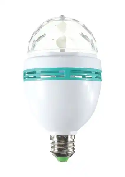 Krc BY FORM Renkli LED Döner Başlıklı Disko Topu Ampulü ile Mekanlarınıza Canlılık Katın