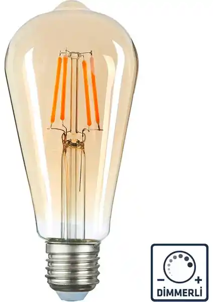 Lambam E27 LED Filamanlı Rustik Ampul: Modern ve Estetik Aydınlatma Çözümü