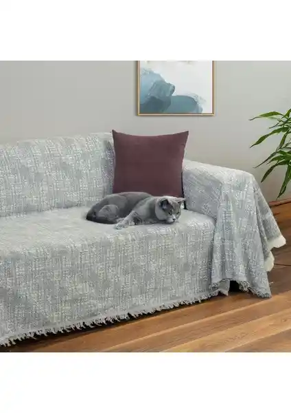 Latuda Home Purecot Premium Pamuklu Püsküllü Koltuk Örtüsü Ev Dekorasyonunda Şıklık ve Fonksiyonellik