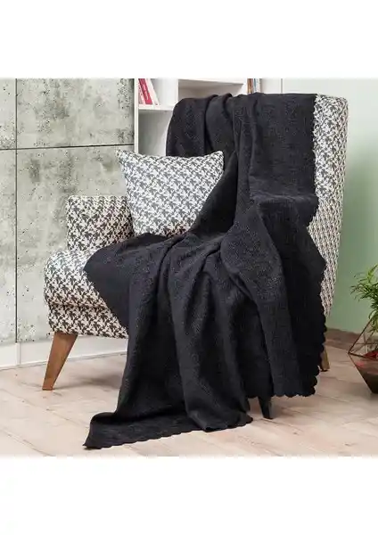 Latuda Şönil Jakarlı Desenli Kaymaz Çekyat ve Koltuk Örtüsü 175x215 cm