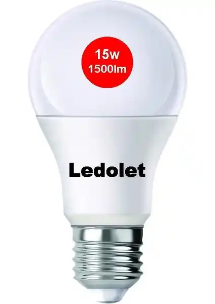 Ledolet 15W Beyaz LED Ampul: Yüksek Verimlilik ve Güvenilir Aydınlatma Çözümü