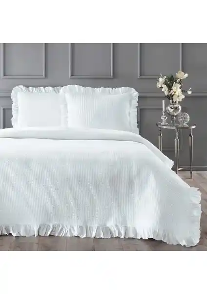Linens Bsp Tek Kişilik Yatak Örtüsü Seti Beyaz Kaliteli ve Şık Tasarım