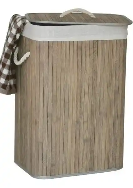 Lorin Bambu Katlanır Çamaşır Sepeti: Doğal Malzeme ve Pratik Kullanım ile Şık Ev Dekorasyonu