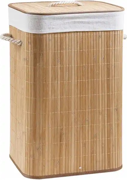 Lorin Rem Bambu Katlanır Çamaşır Sepeti: Estetik ve Fonksiyonellik Sunan Modern Tasarım