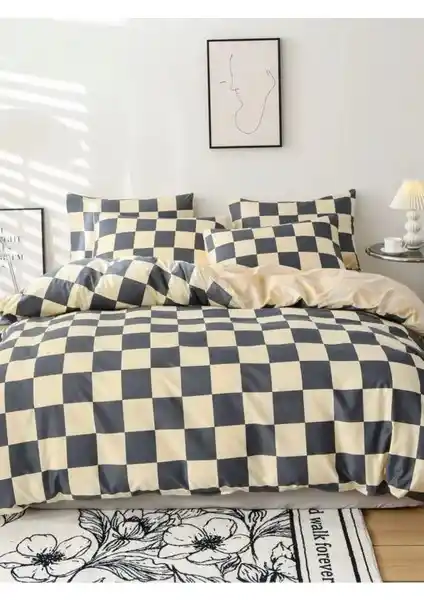 Lotusline Pamuklu Çift Kişilik Nevresim Takımı Modern Tasarım ve Dayanıklılık