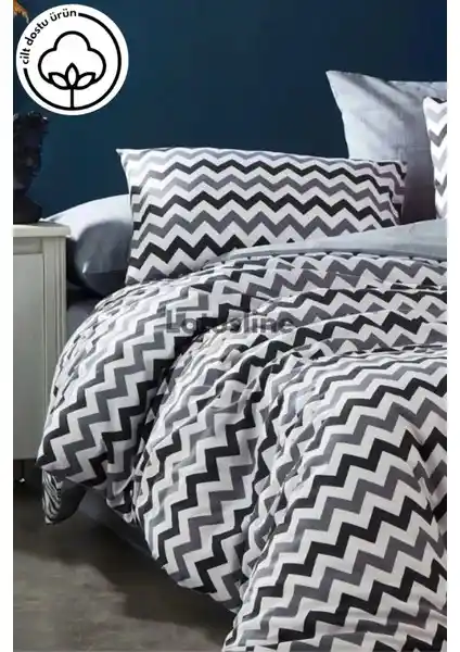 Lotusline Pamuklu Çift Kişilik Nevresim Takımı Modern Tasarım ve Konfor Sunar