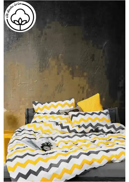 Lotusline Pamuklu Çift Kişilik Nevresim Takımı Modern ve Dayanıklı Tasarımıyla Yatak Odalarını Şıklıkla Buluşturuyor