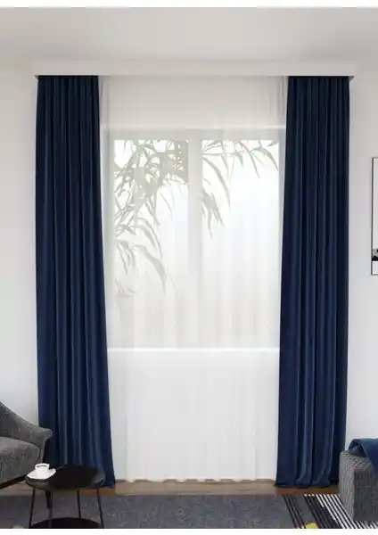 Lüks House Keten Görünümlü Modern Tül Perde, Estetik ve Fonksiyonellik Sunar