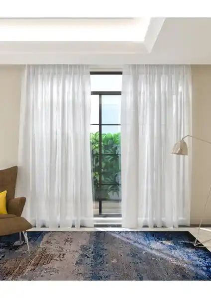 Lüks House Keten Şantuk Tül Perde: Modern ve Şık Tasarım, Kolay Kullanım ve Dayanıklılık Özellikleri
