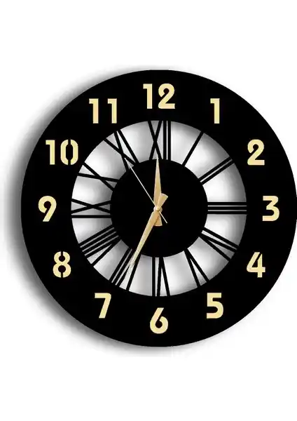 Lupokraft Dekoratif Aynalı Duvar Saati ve Kedili Tablo Modern Şıklık Sunar