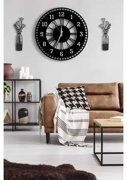 Lupokraft Dekoratif Duvar Saati: Modern ve Şık Tasarımıyla Ev Dekorasyonuna Zarif Dokunuş