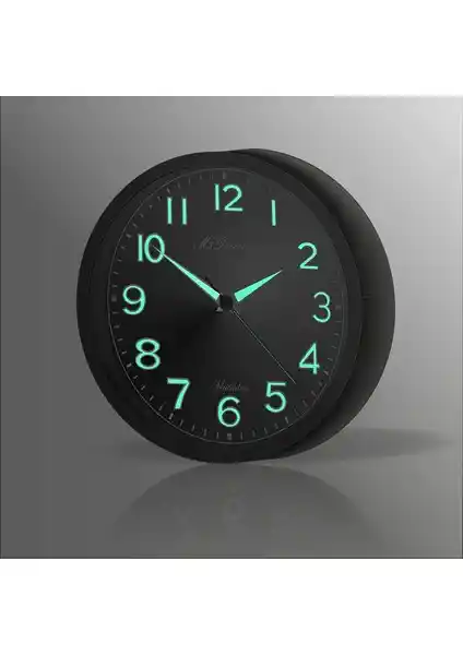 M3 Decorium Siyah Çerçeveli Fosforlu Gece Görünen Duvar Saati Özellikleri ve Kullanım İpuçları