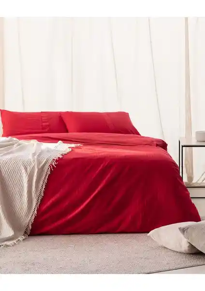 Madame Coco Adrien Tek Kişilik Pamuklu Kırmızı Nevresim Takımı Özellikleri ve Tasarımı