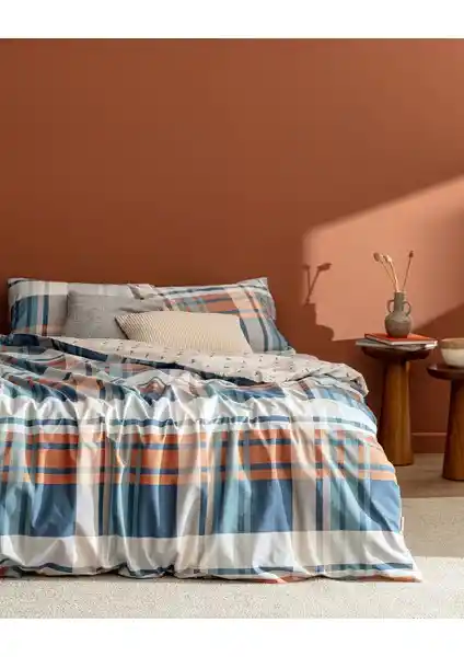 Madame Coco Ames Tek Kişilik Pamuk Ranforce Mavi Nevresim Takımı Detayları ve Özellikleri