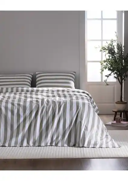 Madame Coco Avignon Haki Renk Çift Kişilik Pamuk Ranforce Nevresim Takımı 75-90 Karakter