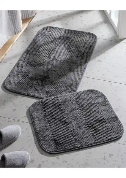 Madame Coco Eze Banyo Paspası Antrasit Renkli Modern ve Dayanıklı Tasarım