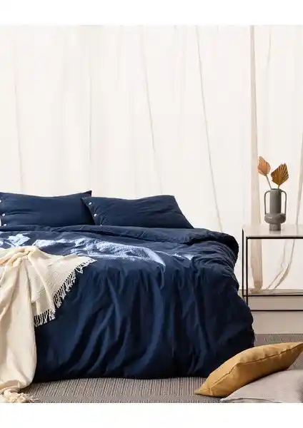 Madame Coco Linda Yıkamalı Gofre King Size Nevresim Takımı - Modern ve Dayanıklı Tasarım