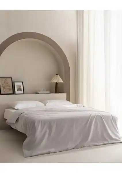 Madame Coco Manon King Size Pamuk Ranforce Düz Nevresim Taş Renk Modern ve Dayanıklı Yatak Takımı