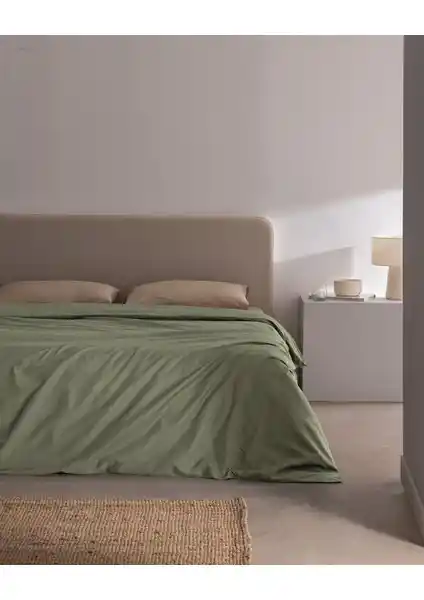 Madame Coco Manon King Size Pamuk Ranforce Düz Nevresim Yeşil: Şık ve Konforlu Yatak Odası Seçeneği