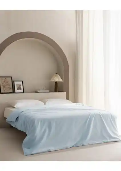 Madame Coco Manon King Size Pamuk Ranforce Mavi Nevresim Takımı Yatak Odası İçin Şık ve Dayanıklı