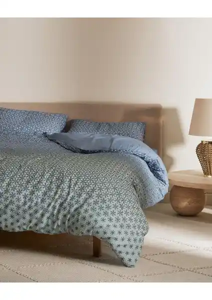 Madame Coco Rainger Çift Kişilik Antrasit Baskılı Nevresim Takımı Yatak Odası Dekorasyonu