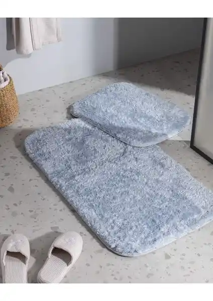 Madame Coco Sheep 2'li Banyo Paspası Açık Mavi Estetik ve Konfor Sunar