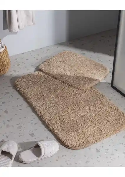 Madame Coco Sheep 2'li Banyo Paspası Kum Rengi Şıklık ve Konfor Sunar