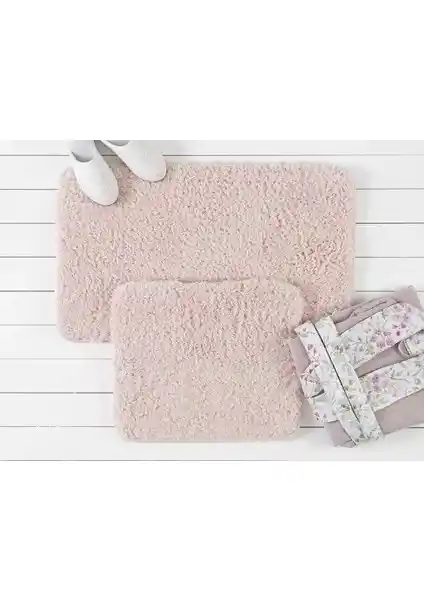 Madame Coco Sheep 2'li Pudra Banyo Paspas Takımı Estetik ve Dayanıklı Tasarım