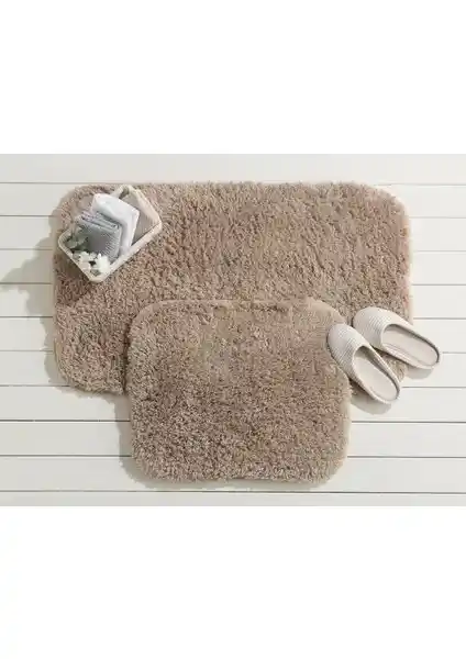 Madame Coco Sheep Banyo Paspası: Estetik ve Konfor Sunan Toprak Renkli Banyo Dekorasyonu Ürünü