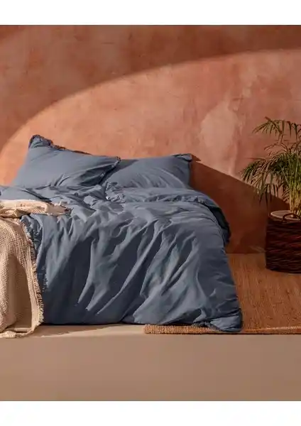 Madame Coco Sona Çift Kişilik Püsküllü Nevresim Takımı Modern ve Şık Tasarımıyla Yatak Odalarınıza Zarafet Katar