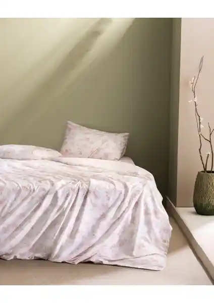 Madame Coco Tiny King Size %100 Pamuk Ranforce Nevresim Takımı Pudra Renkli