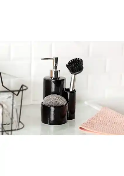 Madame Coco Trayer Fırçalı Sıvı Sabunluk: Estetik ve Fonksiyonellik Bir Arada