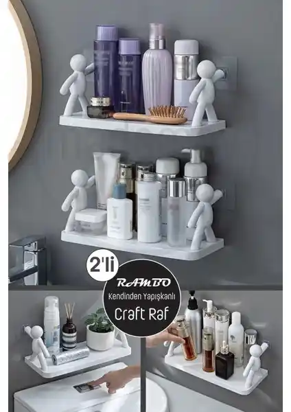 Madamev Kendinden Yapışkanlı Raflar: Modern ve Çok Amaçlı Depolama Çözümü