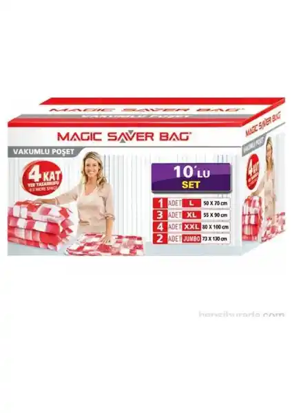 Magic Saver Vakumlu Hurç Seti ile Eşyalarınızı Düzenli ve Pratik Şekilde Saklayın