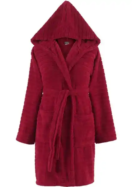 MaisonArt Comfy Bornoz: Şık ve Konforlu Peluş Kapşonlu Ev Giyim Ürünü