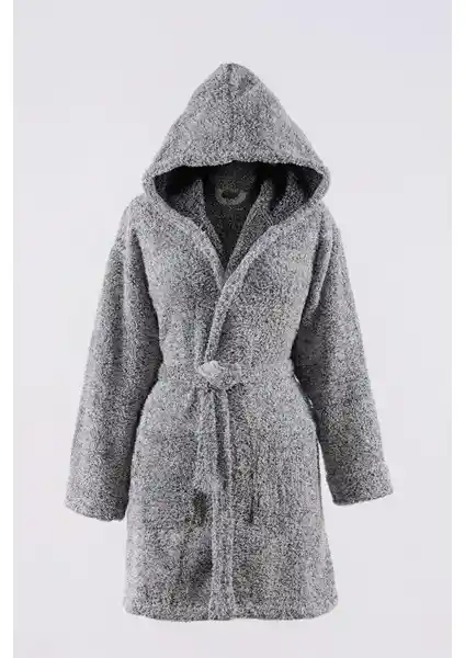 MaisonArt Plain Kapşonlu Unisex Wellsoft Peluş Sabahlık Konfor ve Şıklık Sunar