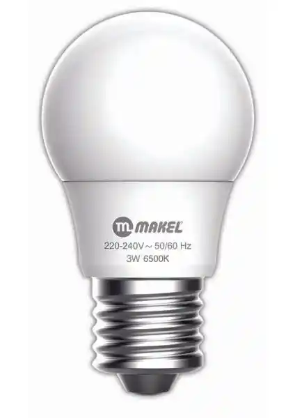 Makel 3W LED Ampul 6500K Beyaz Işık Enerji Verimli Uzun Ömürlü Aydınlatma Çözümü