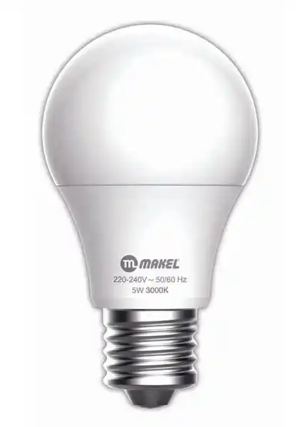 Makel 5W E27 LED Ampul Günışığı Renk Sıcaklığıyla Ekonomik ve Şık Aydınlatma Çözümü
