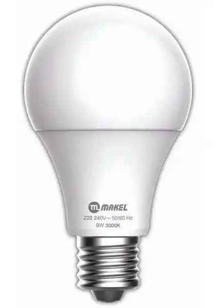 Makel 9W LED Ampul 3000K Sıcak Beyaz ile Enerji Verimli Ev Aydınlatması